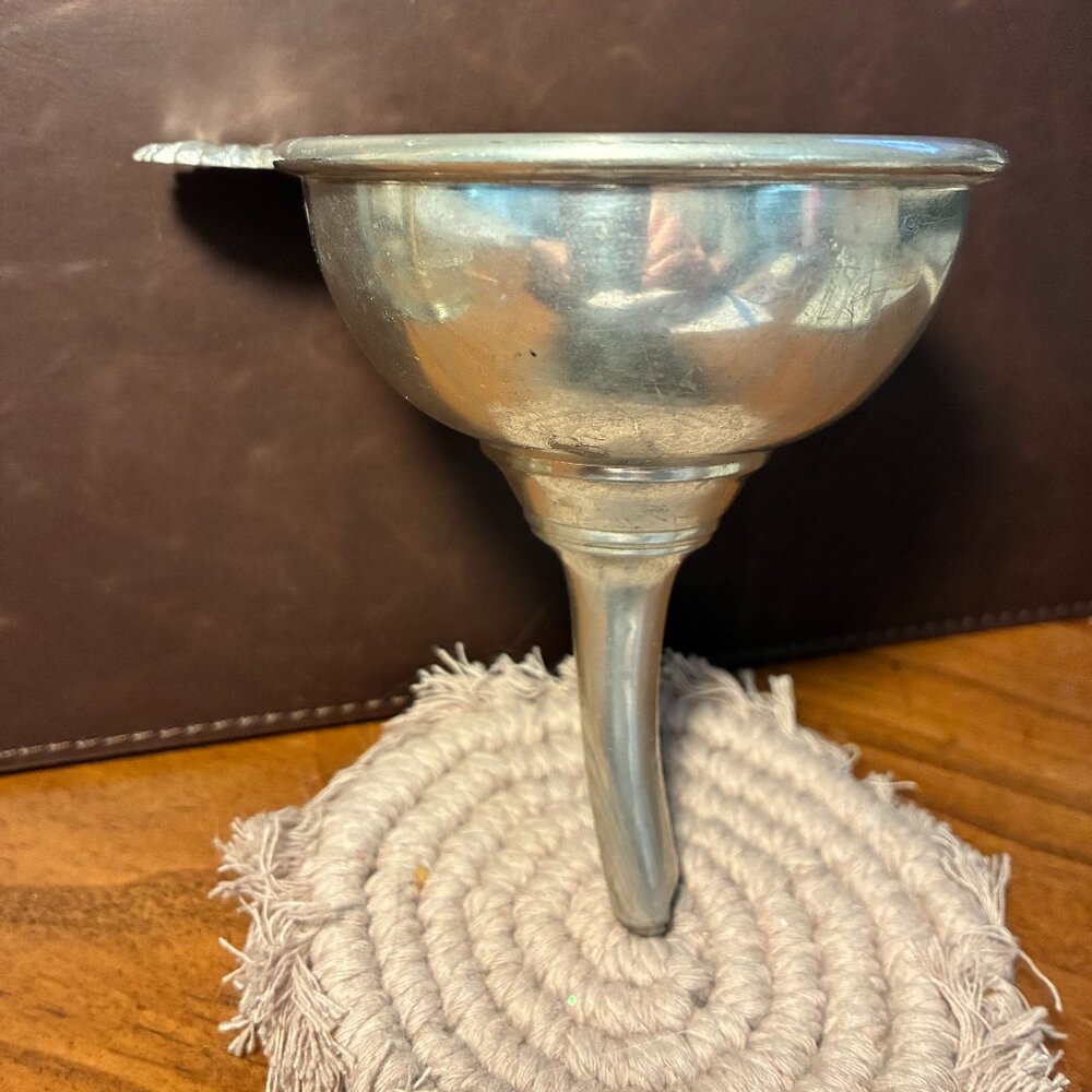 Vintage Pewter Funnel Esprit & Levin European Mid-Century Kitchen/Bar Decor
